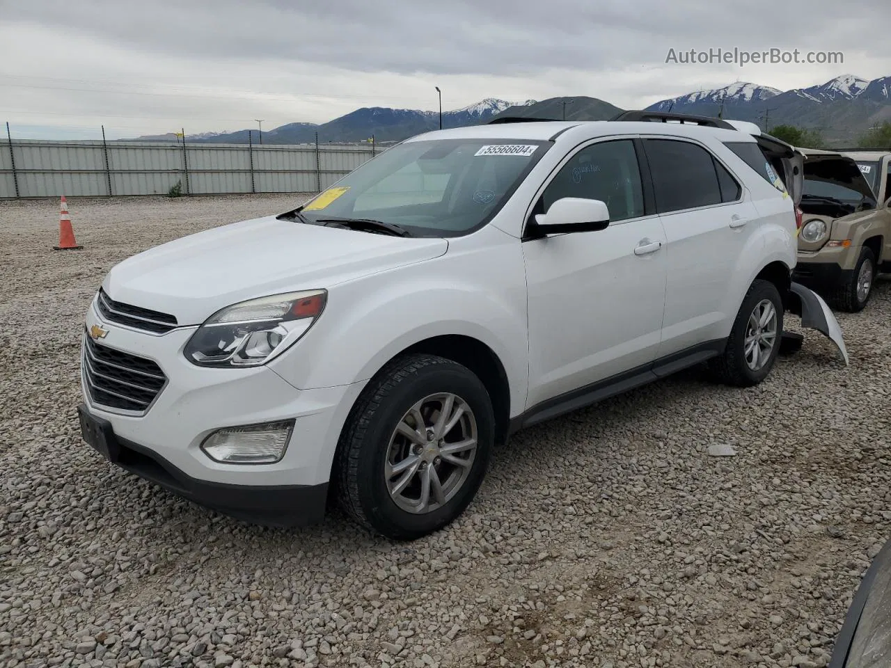 2017 Chevrolet Equinox Lt White vin: 2GNFLFEK3H6118844