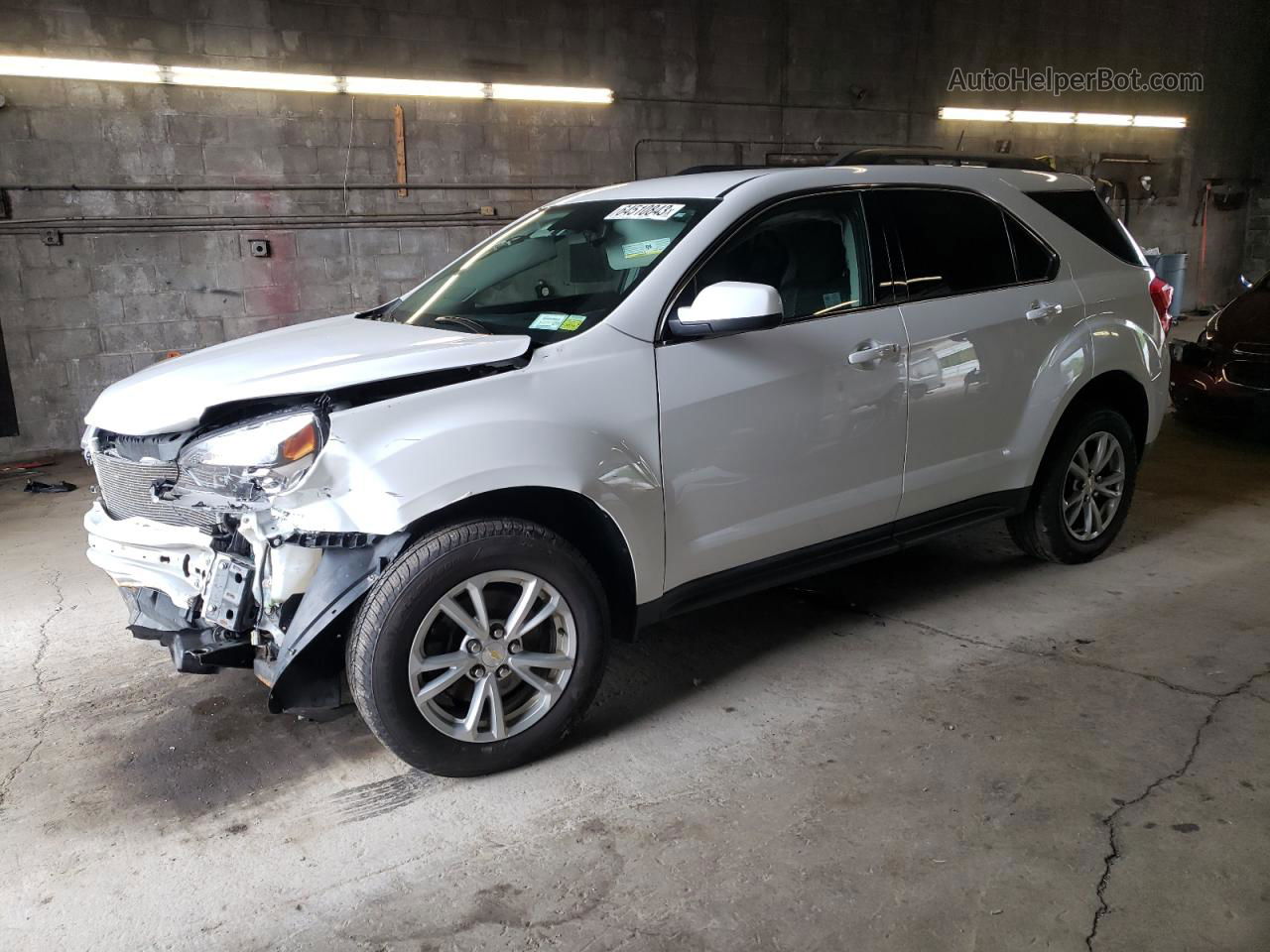 2017 Chevrolet Equinox Lt White vin: 2GNFLFEK3H6151519