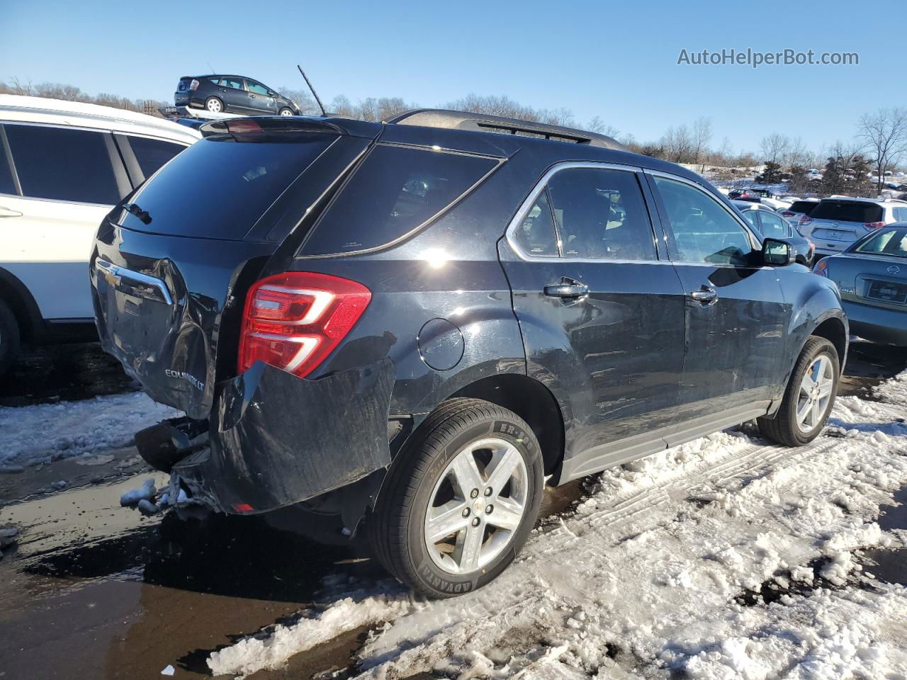 2016 Chevrolet Equinox Lt Черный vin: 2GNFLFEK5G6163783