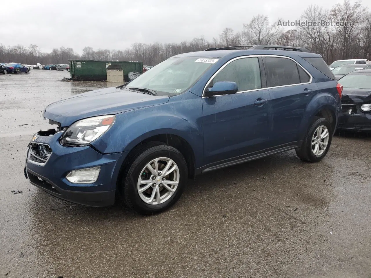 2016 Chevrolet Equinox Lt Blue vin: 2GNFLFEK5G6258702