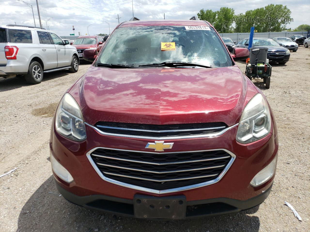 2017 Chevrolet Equinox Lt Burgundy vin: 2GNFLFEK5H6120336