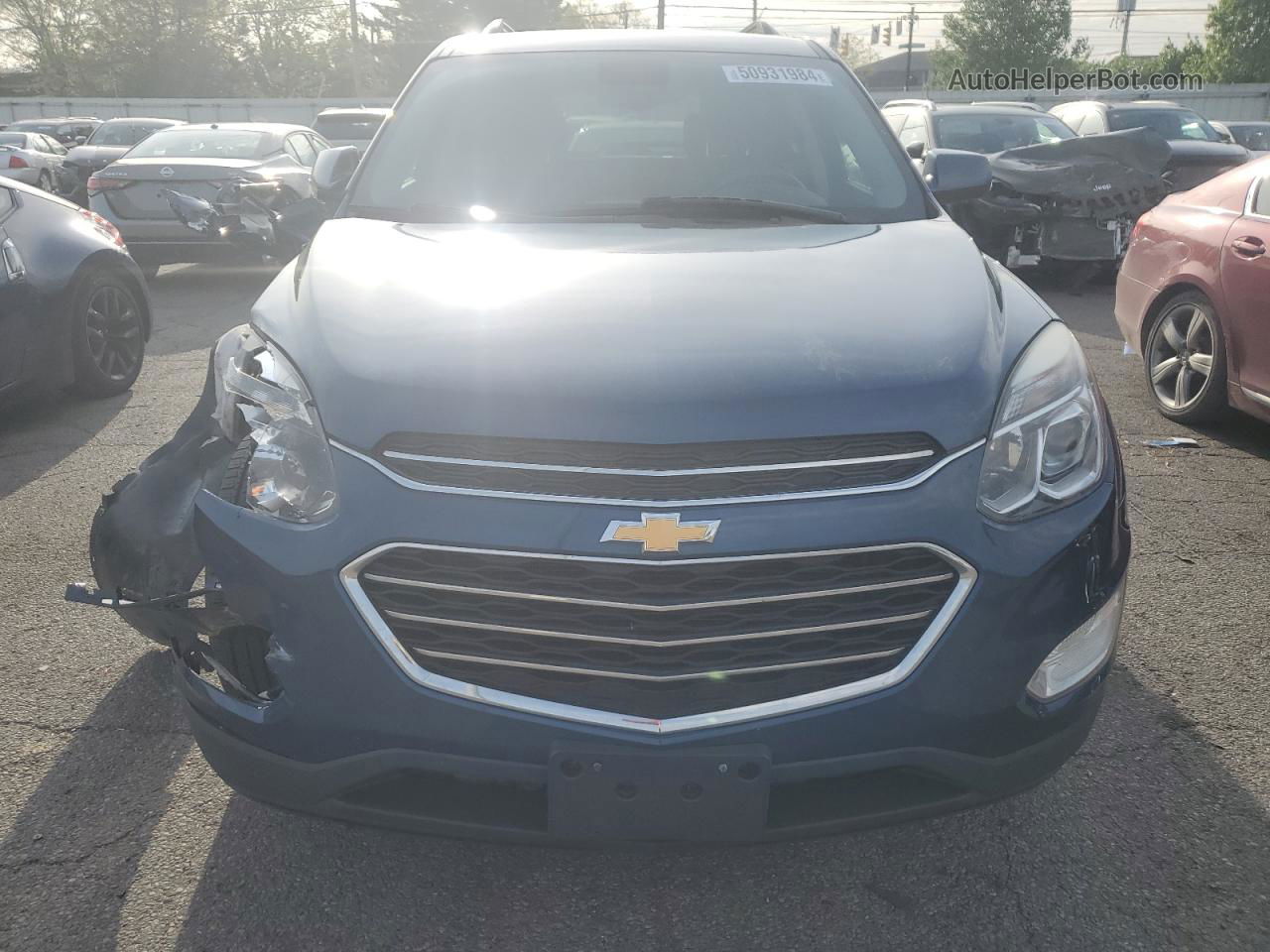 2017 Chevrolet Equinox Lt Blue vin: 2GNFLFEK5H6220744