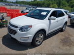 2016 Chevrolet Equinox Lt White vin: 2GNFLFEK7G6153935