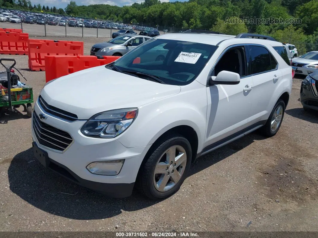 2016 Chevrolet Equinox Lt White vin: 2GNFLFEK7G6153935