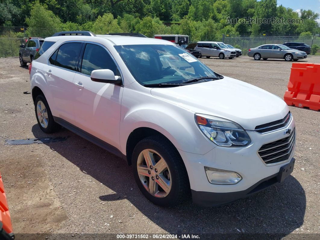 2016 Chevrolet Equinox Lt White vin: 2GNFLFEK7G6153935