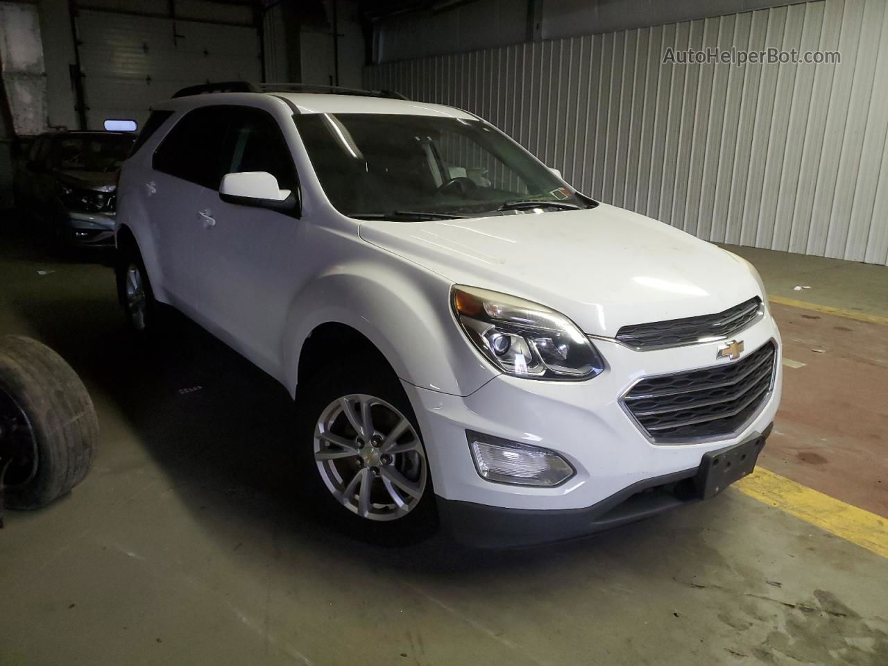 2016 Chevrolet Equinox Lt White vin: 2GNFLFEK7G6348188