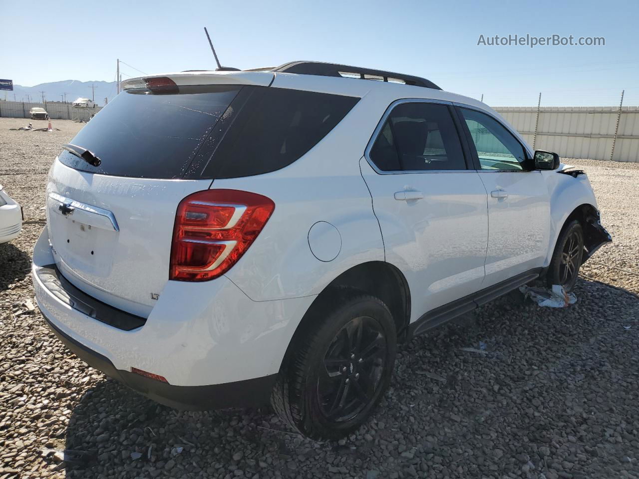 2017 Chevrolet Equinox Lt White vin: 2GNFLFEK7H6197161