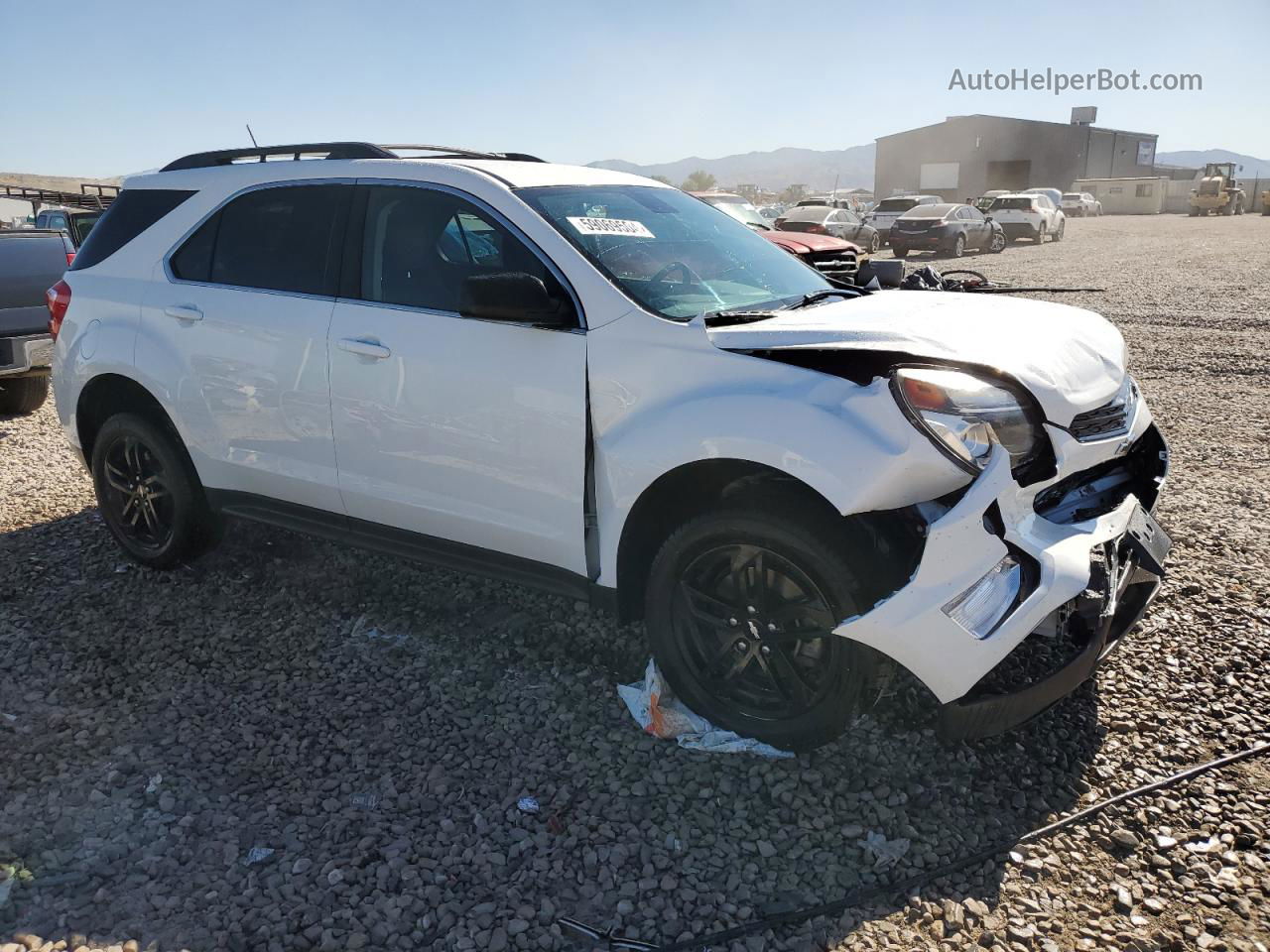 2017 Chevrolet Equinox Lt White vin: 2GNFLFEK7H6197161