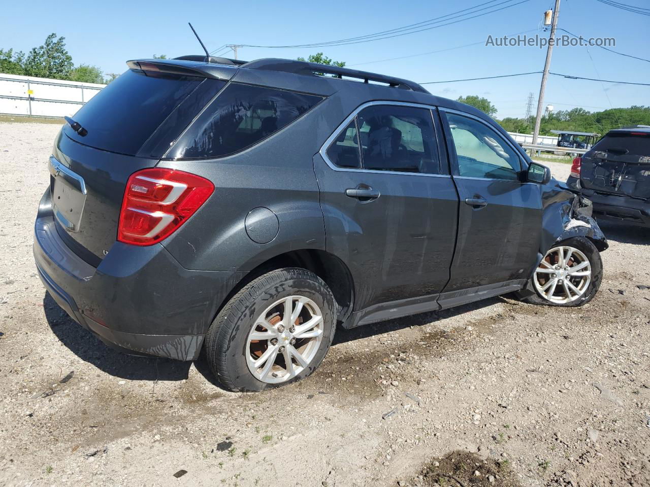 2017 Chevrolet Equinox Lt Черный vin: 2GNFLFEK7H6206098