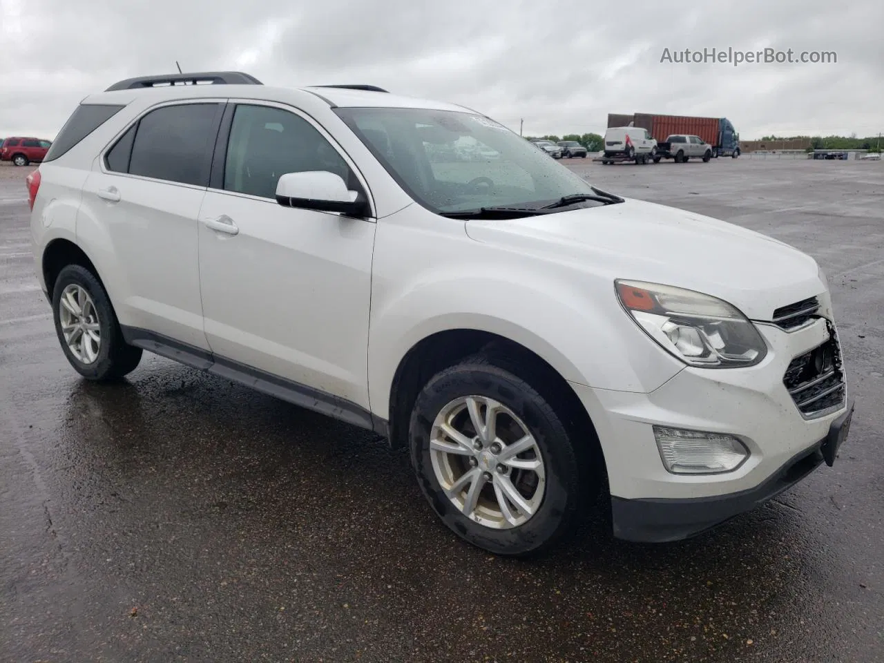 2017 Chevrolet Equinox Lt White vin: 2GNFLFEK8H6248263