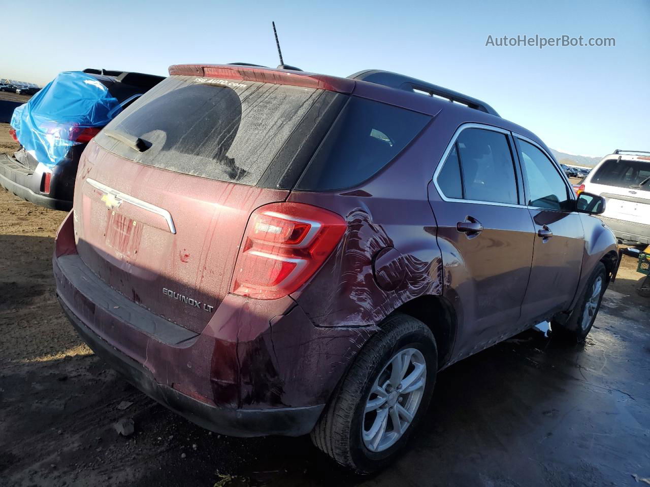 2016 Chevrolet Equinox Lt Red vin: 2GNFLFEK9G6132990