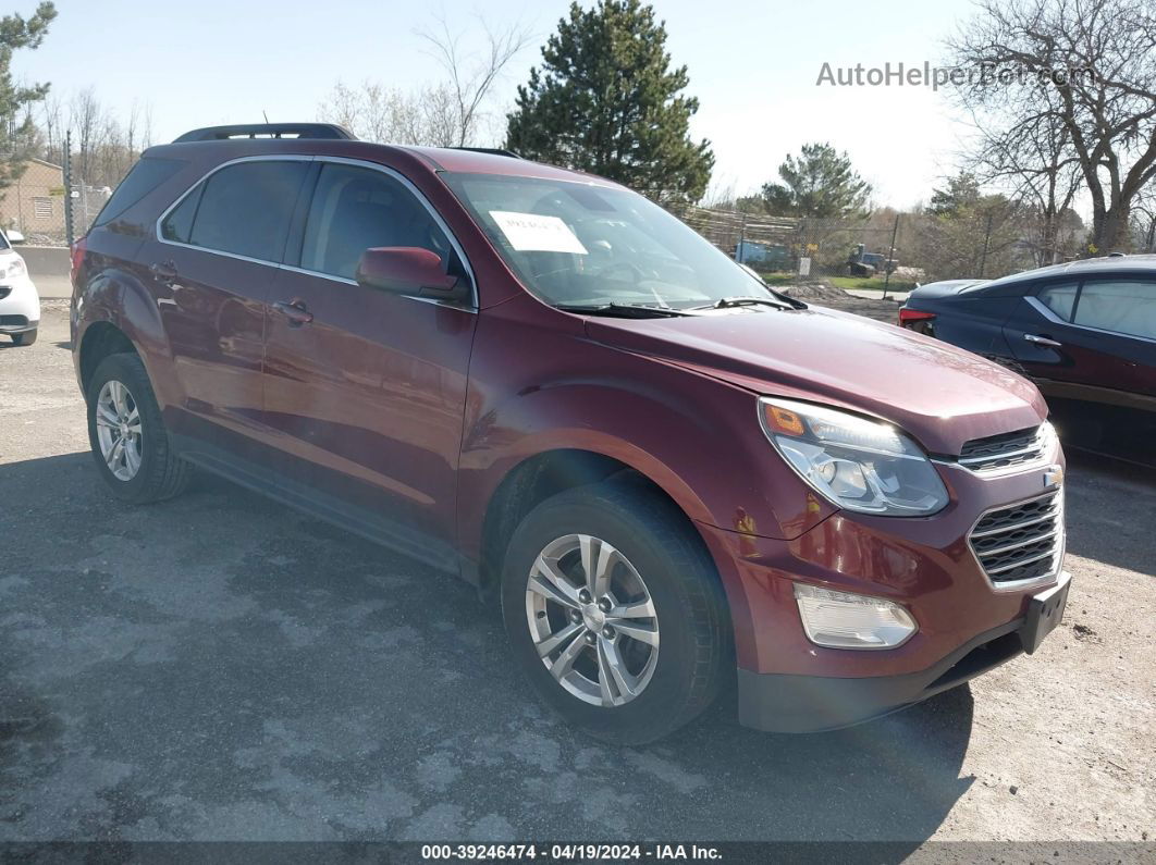 2016 Chevrolet Equinox Lt Бордовый vin: 2GNFLFEK9G6329612