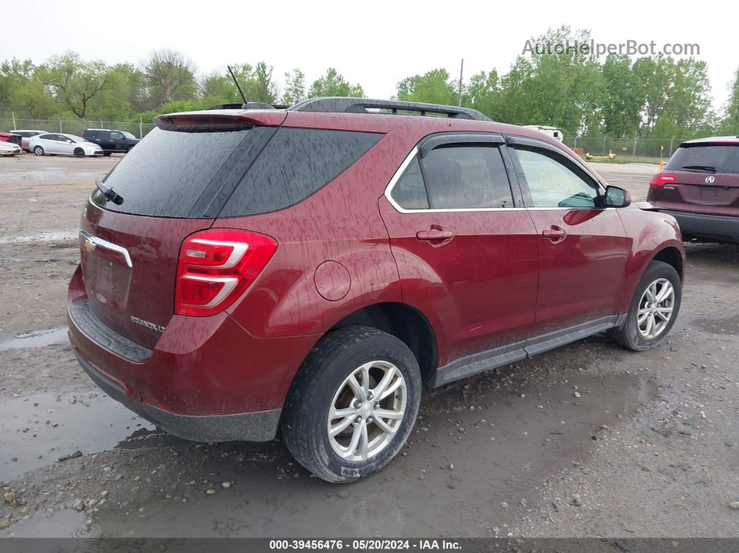 2016 Chevrolet Equinox Lt Бордовый vin: 2GNFLFEKXG6189134