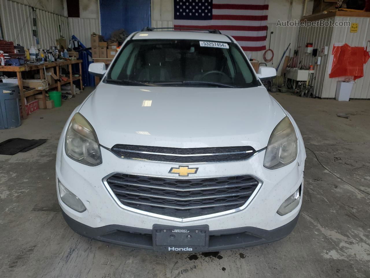 2016 Chevrolet Equinox Lt White vin: 2GNFLFEKXG6202416