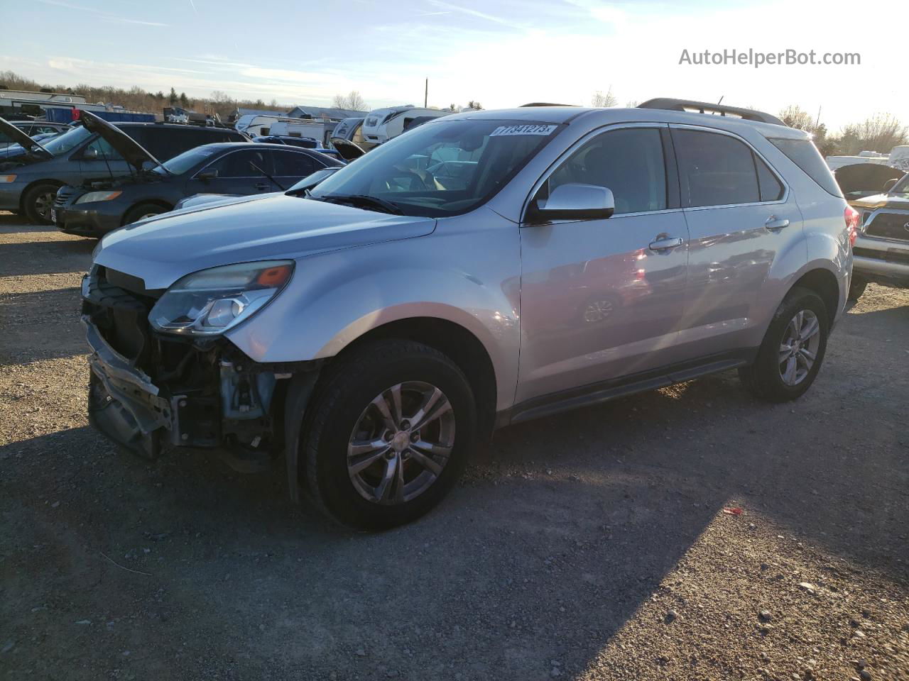 2016 Chevrolet Equinox Lt Серебряный vin: 2GNFLFEKXG6296734