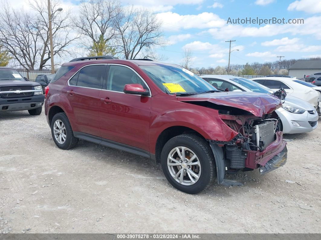 2016 Chevrolet Equinox Lt Red vin: 2GNFLFEKXG6323396