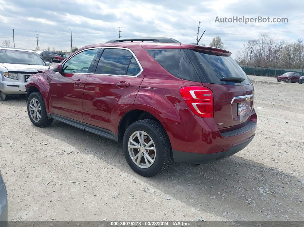 2016 Chevrolet Equinox Lt Red vin: 2GNFLFEKXG6323396