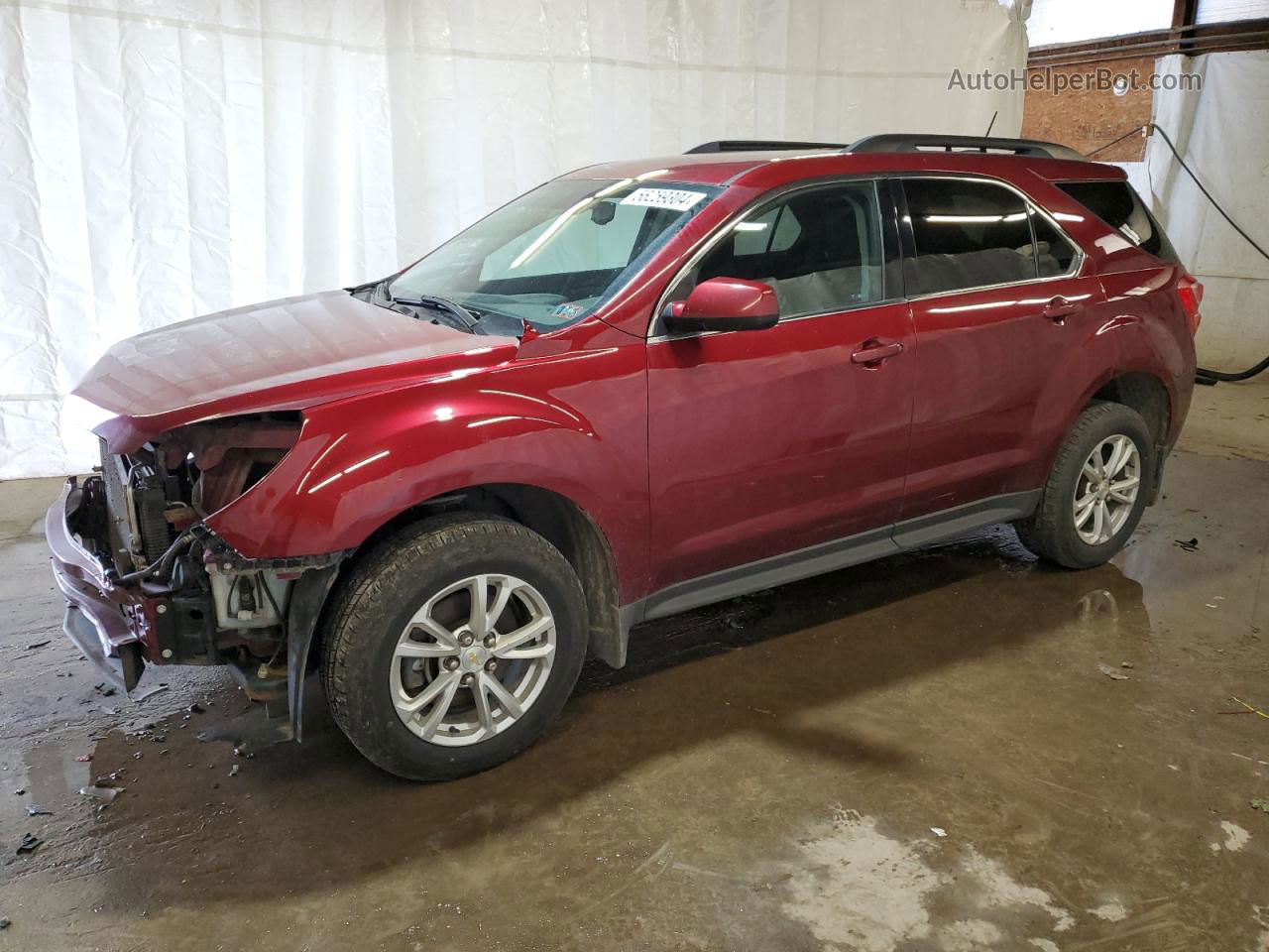 2017 Chevrolet Equinox Lt Maroon vin: 2GNFLFEKXH6164476