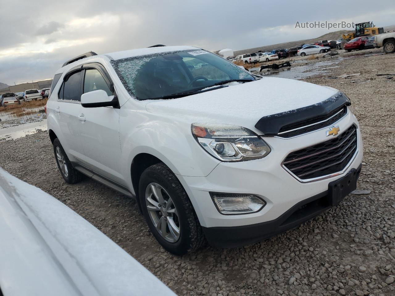 2017 Chevrolet Equinox Lt White vin: 2GNFLFEKXH6242903