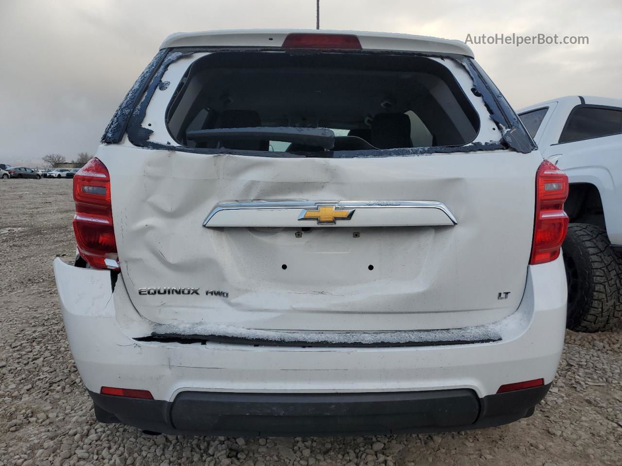 2017 Chevrolet Equinox Lt White vin: 2GNFLFEKXH6242903