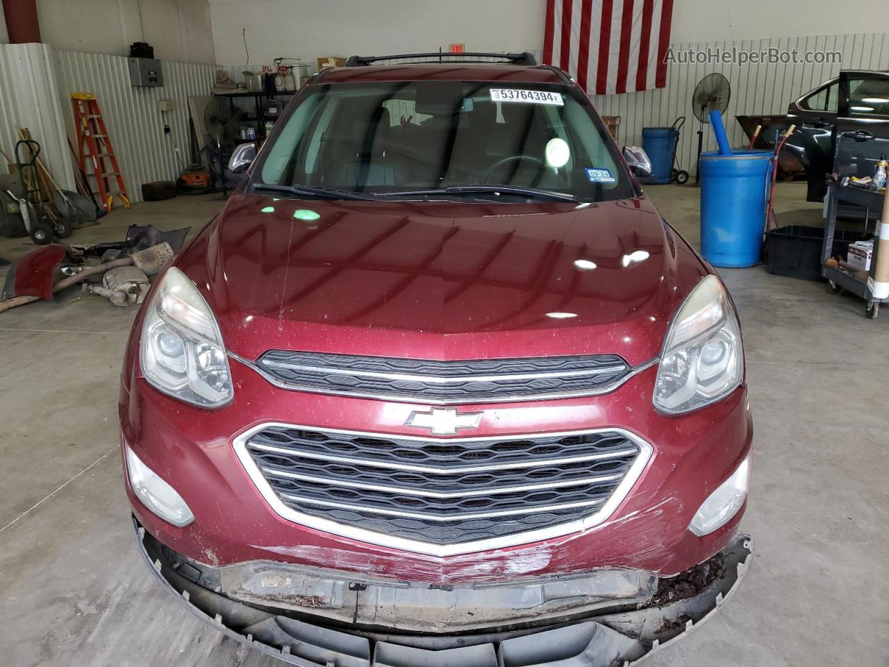 2016 Chevrolet Equinox Ltz Burgundy vin: 2GNFLGE32G6260115