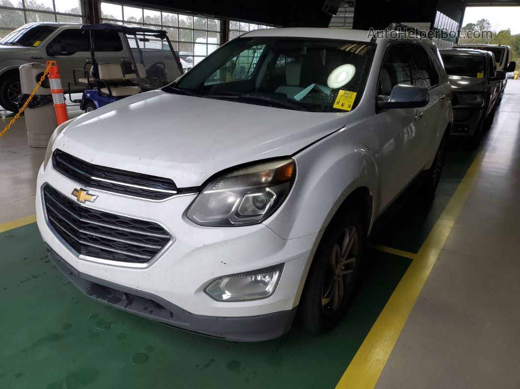 2016 Chevrolet Equinox Ltz White vin: 2GNFLGE33G6186770