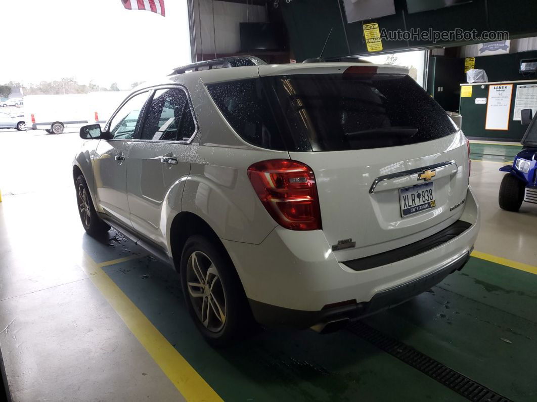 2016 Chevrolet Equinox Ltz White vin: 2GNFLGE33G6186770