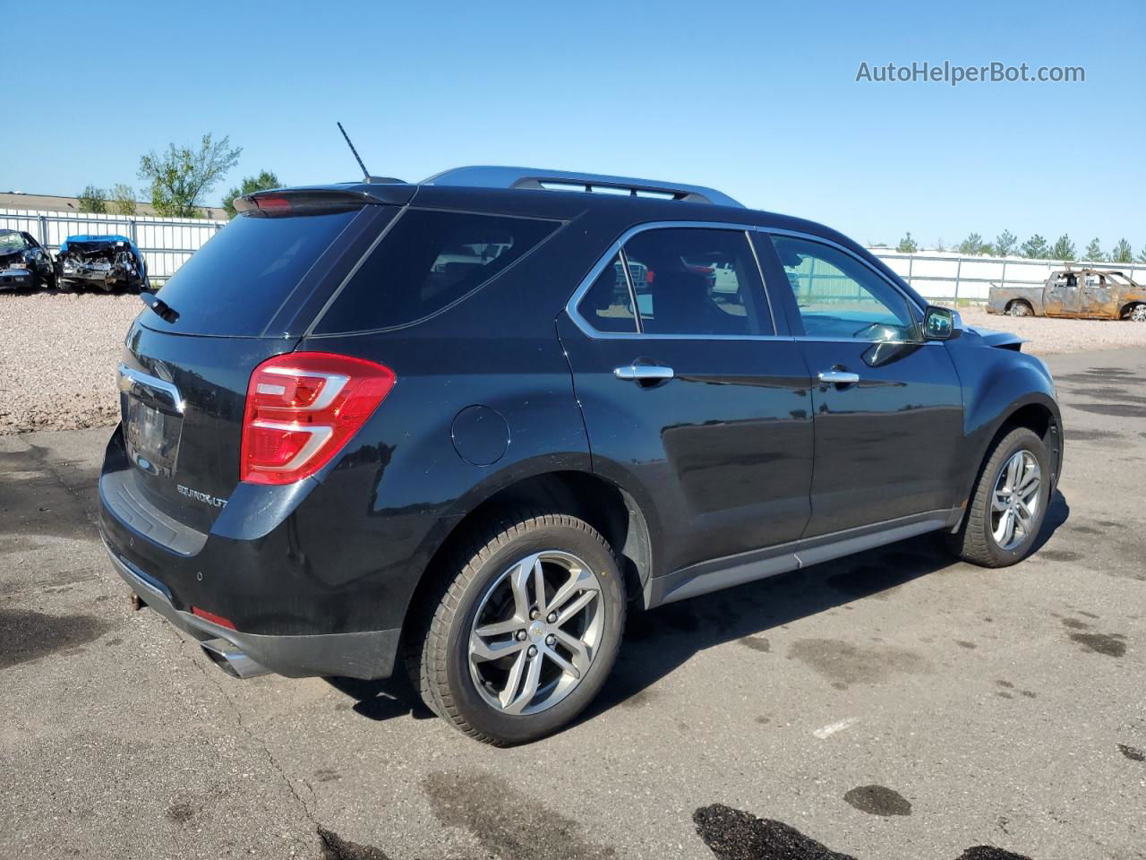 2016 Chevrolet Equinox Ltz Black vin: 2GNFLGE33G6220965