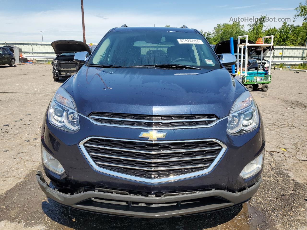 2016 Chevrolet Equinox Ltz Blue vin: 2GNFLGE36G6215517