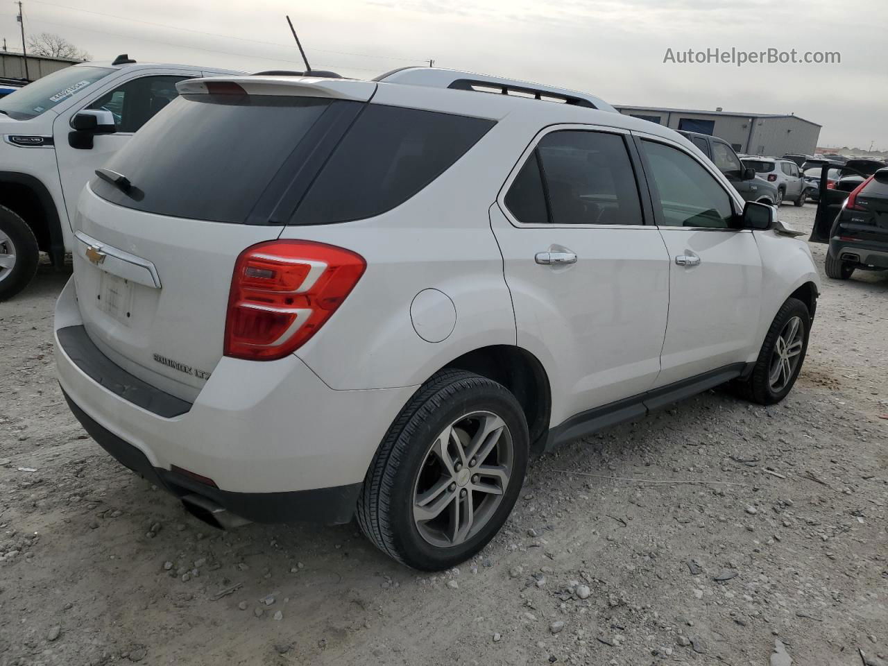 2016 Chevrolet Equinox Ltz White vin: 2GNFLGE37G6351896