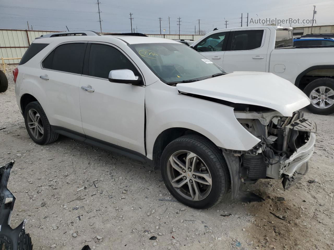 2016 Chevrolet Equinox Ltz White vin: 2GNFLGE37G6351896