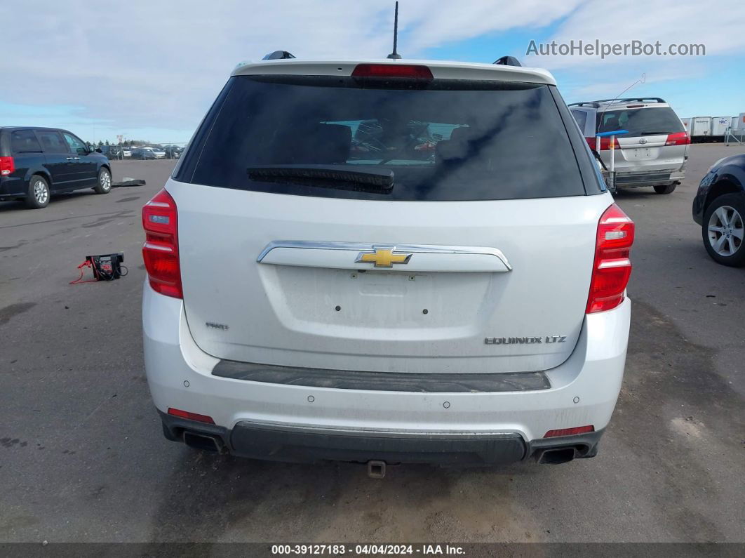 2016 Chevrolet Equinox Ltz White vin: 2GNFLGE38G6259972