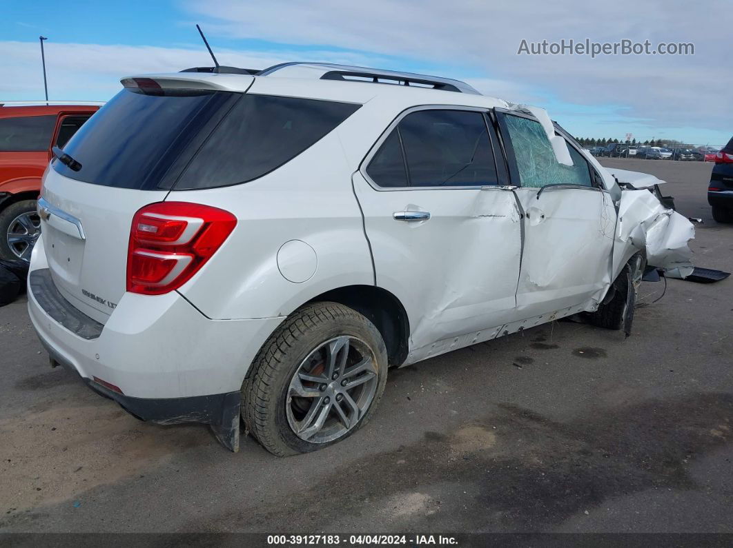 2016 Chevrolet Equinox Ltz White vin: 2GNFLGE38G6259972