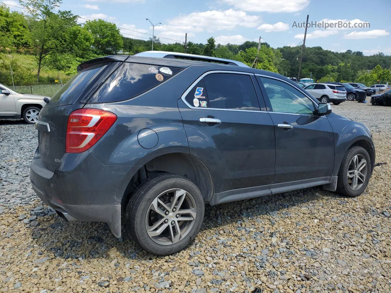 2017 Chevrolet Equinox Premier Серый vin: 2GNFLGE38H6118563