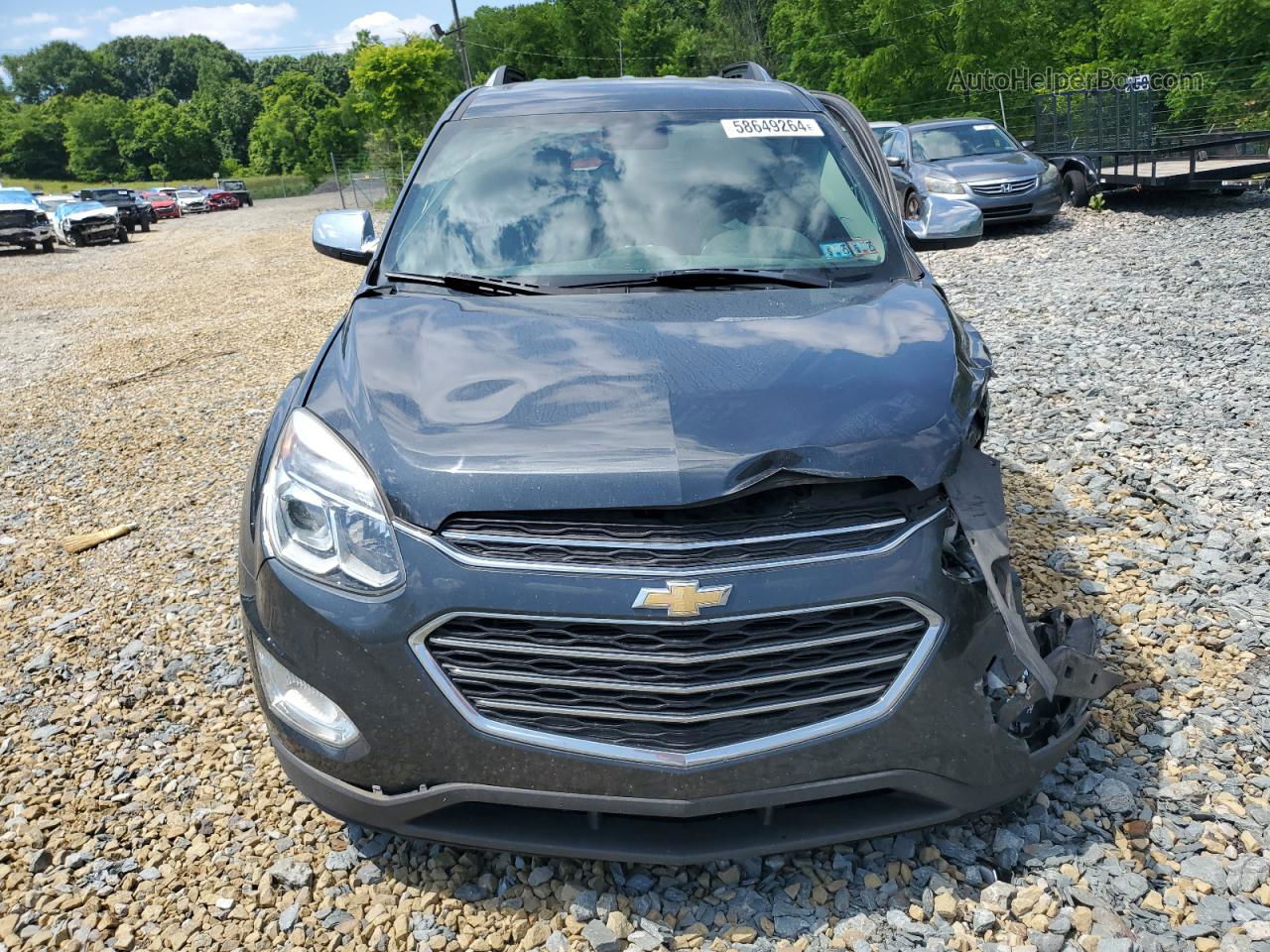 2017 Chevrolet Equinox Premier Gray vin: 2GNFLGE38H6118563