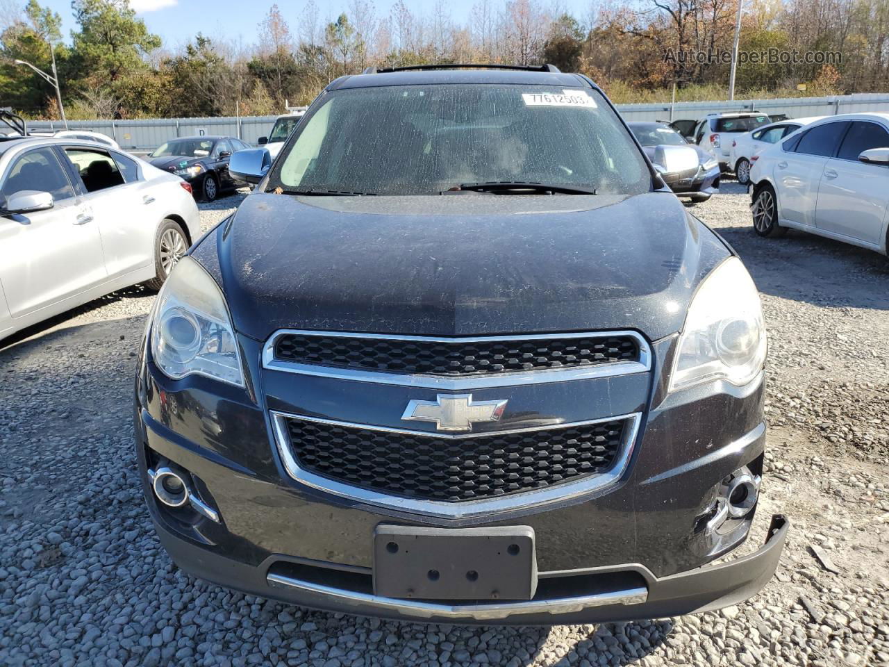 2012 Chevrolet Equinox Ltz Black vin: 2GNFLGE53C6152758