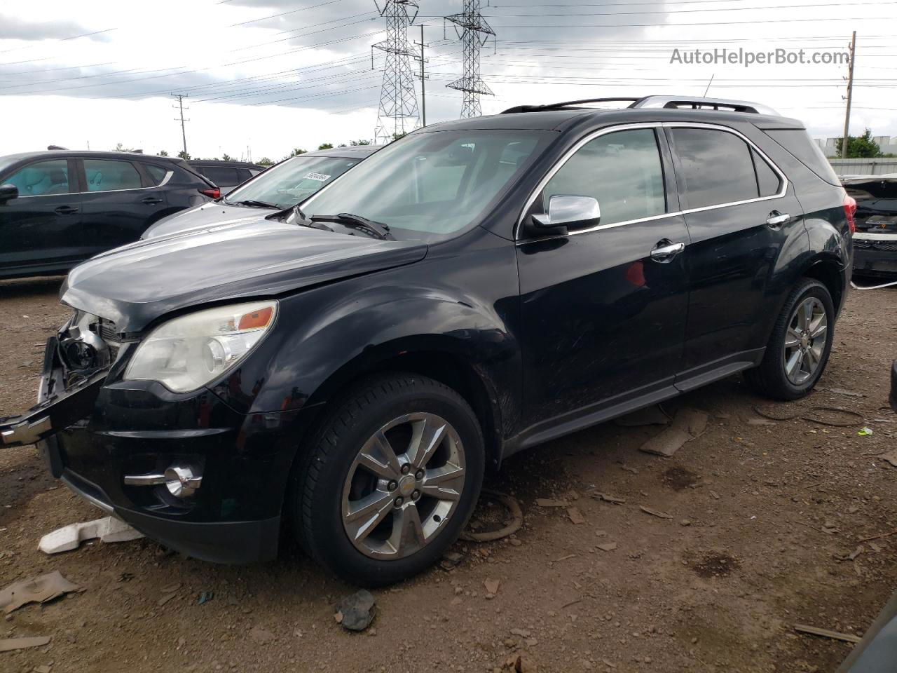 2012 Chevrolet Equinox Ltz Black vin: 2GNFLGE54C6249371