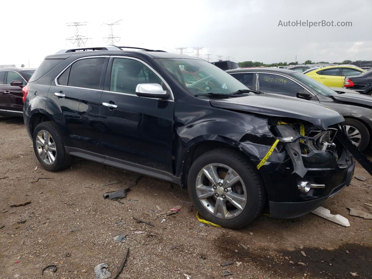 2012 Chevrolet Equinox Ltz Черный vin: 2GNFLGE54C6249371