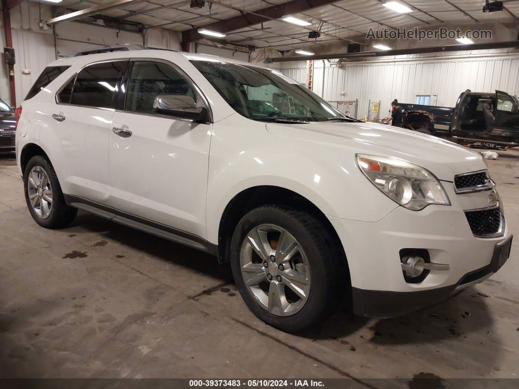 2012 Chevrolet Equinox Ltz White vin: 2GNFLGE58C6278744