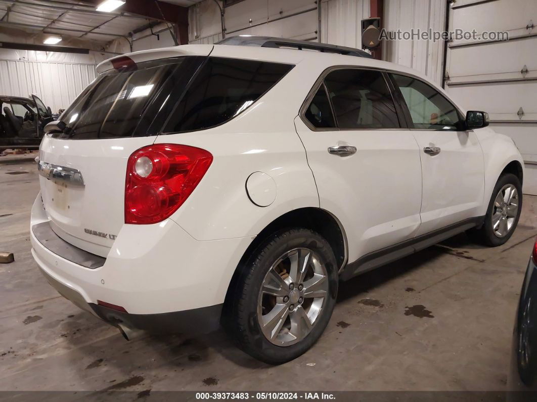 2012 Chevrolet Equinox Ltz White vin: 2GNFLGE58C6278744