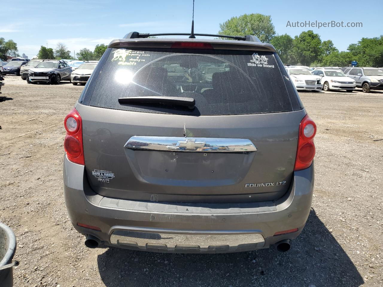 2012 Chevrolet Equinox Ltz Gray vin: 2GNFLGE58C6356066