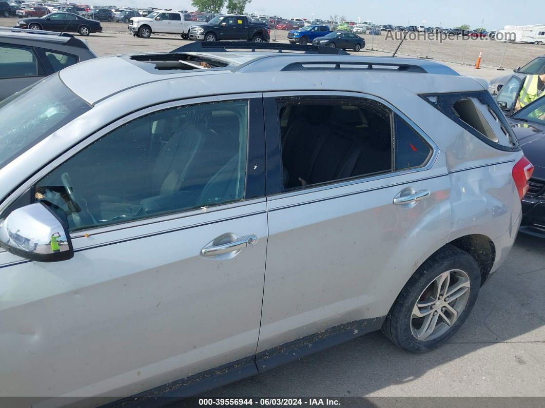 2016 Chevrolet Equinox Ltz Silver vin: 2GNFLGEK1G6155945