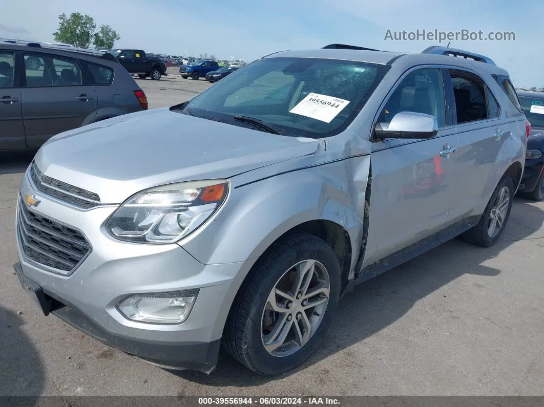 2016 Chevrolet Equinox Ltz Silver vin: 2GNFLGEK1G6155945