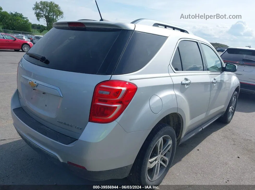 2016 Chevrolet Equinox Ltz Silver vin: 2GNFLGEK1G6155945