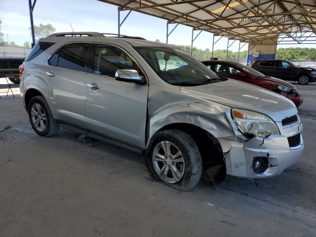 2012 Chevrolet Equinox Ltz Silver vin: 2GNFLGEK4C6101002