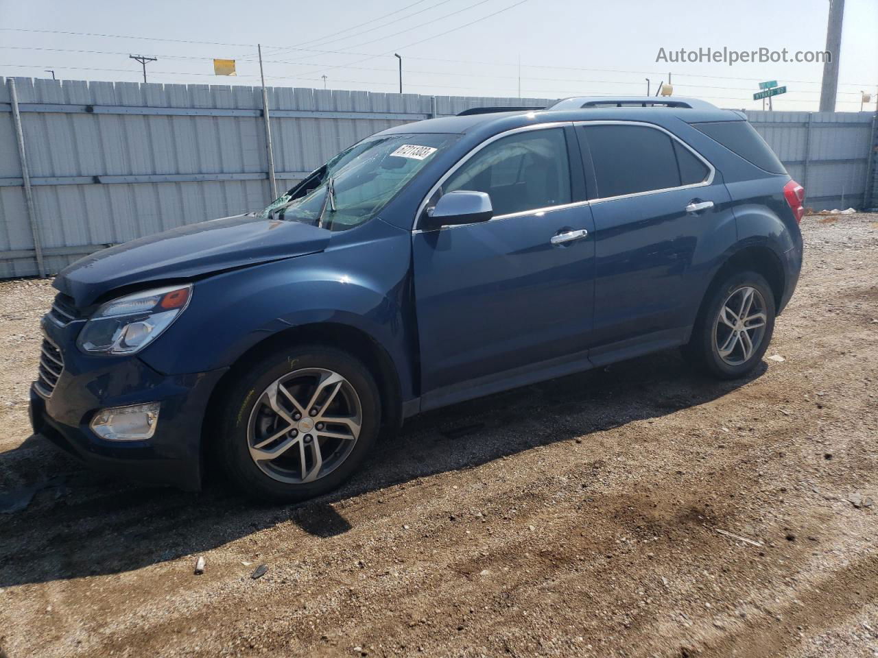 2016 Chevrolet Equinox Ltz Blue vin: 2GNFLGEK5G6290751