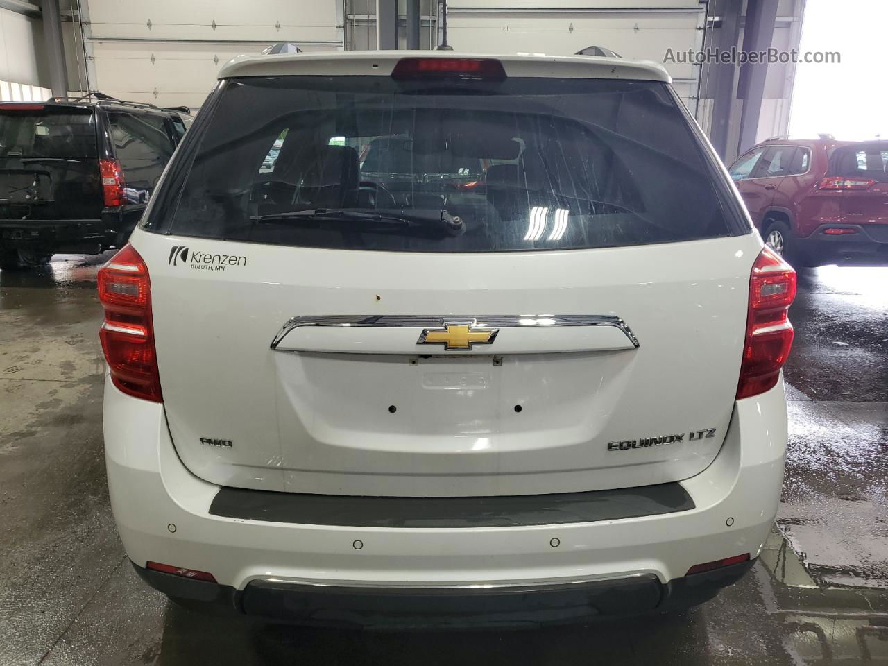 2016 Chevrolet Equinox Ltz White vin: 2GNFLGEK5G6318080