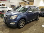 2016 Chevrolet Equinox Ltz Blue vin: 2GNFLGEK7G6164679