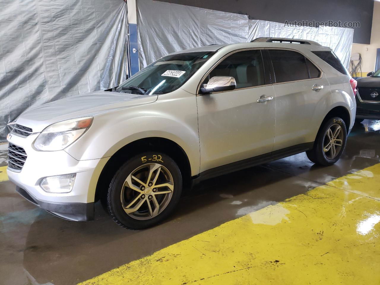 2016 Chevrolet Equinox Ltz Silver vin: 2GNFLGEK7G6319649