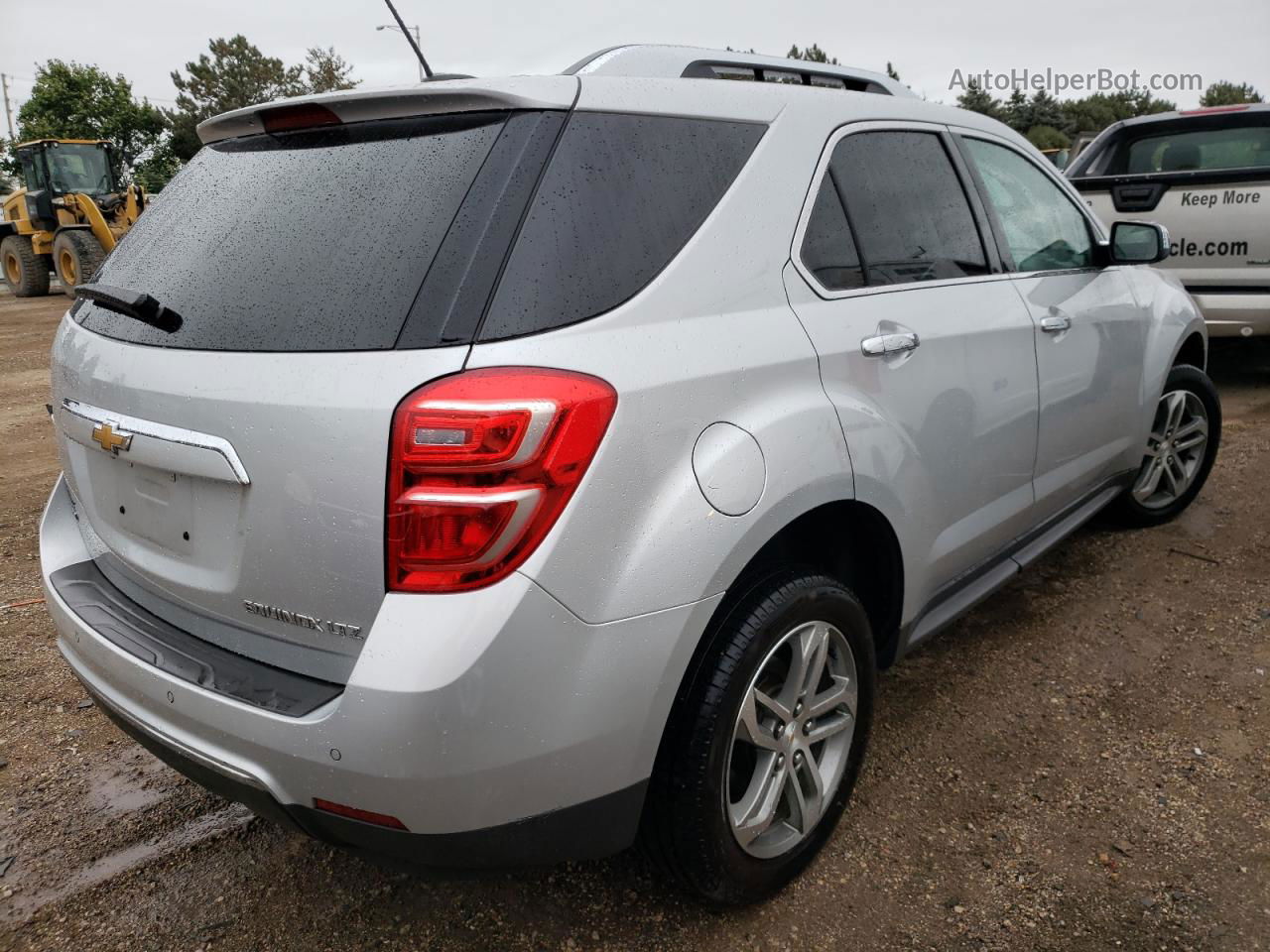 2016 Chevrolet Equinox Ltz Silver vin: 2GNFLGEK8G6224906